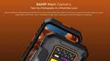 OUKITEL WP58 Pro 5G Rugged | 8GB + 512GB | Dual Camping Light | 10000mAh Battery - Oukitel