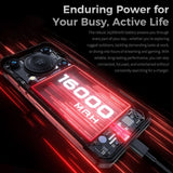 Oukitel WP56 5G Rugged Phone 16000mAh Battery 12GB RAM + 512GB 6.8’’ Screen Camping Light 108MP Camera - Black - Oukitel