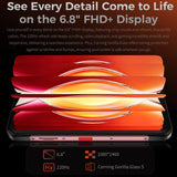 Oukitel WP56 5G Rugged Phone 16000mAh Battery 12GB RAM + 512GB 6.8’’ Screen Camping Light 108MP Camera - Black - Oukitel