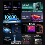 Ulefone Armor 27T Pro 5G FLIR Thermal Camera 12GB RAM + 256GB 6.78’’ Display - Ulefone