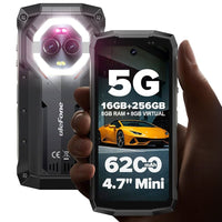 Ulefone Armor Mini 20 Pro 5G 8GB RAM + 256GB 4.7’’ Display 50MP Cam 64MP IR Night Vision - Ulefone