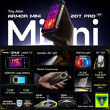 Ulefone Armor Mini 20T Pro 5G FLIR Thermal Camera 8GB RAM + 256GB 4.7’’ Display - Ulefone
