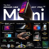 Ulefone Armor Mini 20T Pro 5G FLIR Thermal Camera 8GB RAM + 256GB 4.7’’ Display - Ulefone