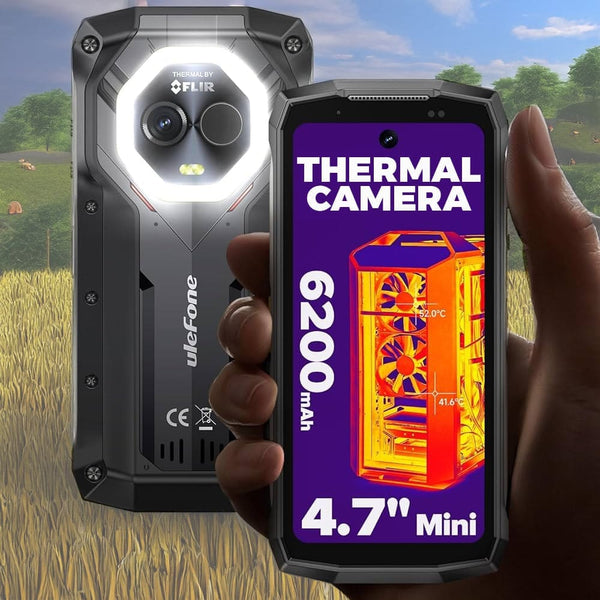 Ulefone Armor Mini 20T Pro 5G FLIR Thermal Camera 8GB RAM + 256GB 4.7’’ Display - Ulefone