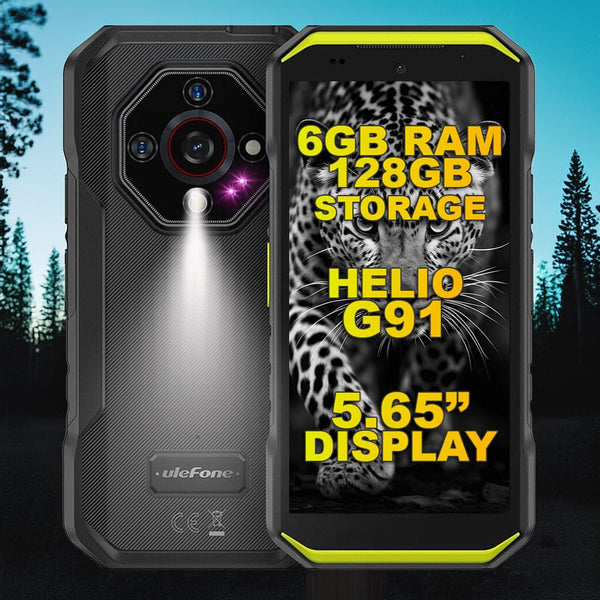 Ulefone Armor X32 Rugged 4G Phone 6GB + 128GB 5.65in Screen NFC 5500mAh Battery - Green - Ulefone