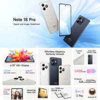 Ulefone Note 18 Pro 4G Phone 6GB + 256GB 6.78’’ FHD + Display NFC 64MP Sony Camera - Ulefone