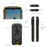 Ulefone Rugking 4 Pro 4G Phone | 8GB + 256GB | 10200mAh Battery | 6.56in Screen | NFC - Ulefone