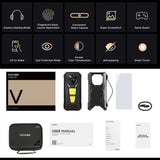 Doogee V Max LR 5G Rugged VIP Edition | Laser Measure | 16GB + 512GB | 20500mAh | 200MP Samsung Camera - Black - Doogee