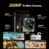 Doogee V Max LR 5G Rugged VIP Edition | Laser Measure | 16GB + 512GB | 20500mAh | 200MP Samsung Camera - Black - Doogee