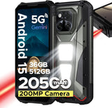 Doogee V Max LR 5G Rugged VIP Edition | Laser Measure | 16GB + 512GB | 20500mAh | 200MP Samsung Camera - Grey - Doogee