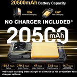 Doogee V Max Play 5G Rugged VIP Edition | Projector | 16GB + 512GB | 20500mAh | 200MP Samsung Camera - Black - Doogee