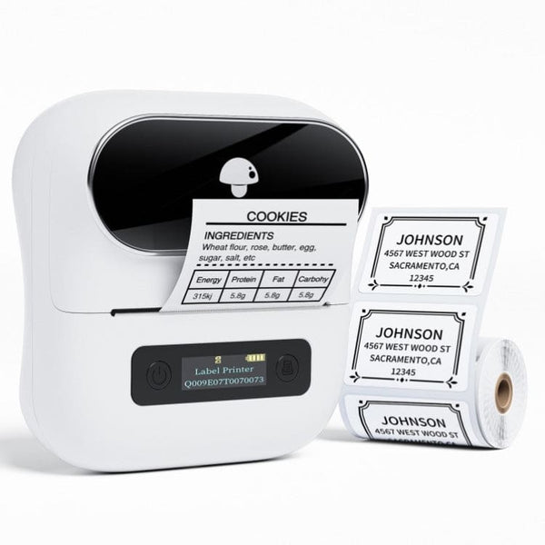 Phomemo M220 Portable Bluetooth Thermal Label Printer - White - Gaming Phomemo
