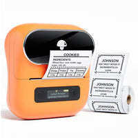 Phomemo M220 Portable Bluetooth Thermal Label Printer - Orange - Gaming Phomemo