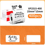 20mm Phomemo Pre-Cut Thermal Label Roll White - 25x15mm - 400 labels - Phomemo