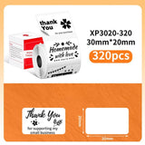 20mm Phomemo Pre-Cut Thermal Label Roll White - 30x20mm - 320 labels - Phomemo