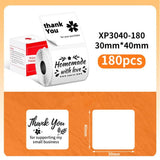 20mm Phomemo Pre-Cut Thermal Label Roll White - 30x40mm - 180 labels - Phomemo