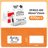 40mm Phomemo Pre-Cut Thermal Label Roll White - 40x15mm - 400 Labels - Phomemo