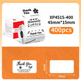 45mm Phomemo Pre-Cut Thermal Label Roll White - 45x15mm - 400 Labels - Phomemo