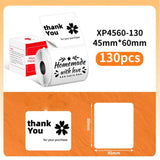 45mm Phomemo Pre-Cut Thermal Label Roll White - 45x60mm - 130 Labels - Phomemo