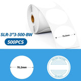 76.2mm Phomemo Pre-Cut Thermal Label Roll Mixed - 101.5x76.2mm - White/Blue Print - Phomemo