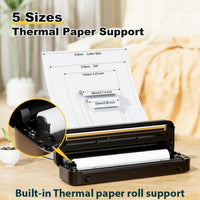 Phomemo M832 A4 Portable Bluetooth Direct Thermal Printer with Paper Roll Bin - Phomemo