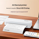 Yesido SP11 Portable A4 Thermal Printer | Rechargeable Mobile Printing Machine for Home & Office - Yesido