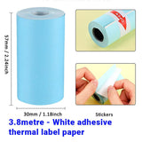 [3 PACK] 57mm Thermal Label Paper Roll 3.8m - For Phomemo and other thermal label printers - Gaming Phomemo