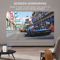 MeCool KP2 1920x1080p 600ANSI Smart LCD Projector Netflix Certified - tv AUN
