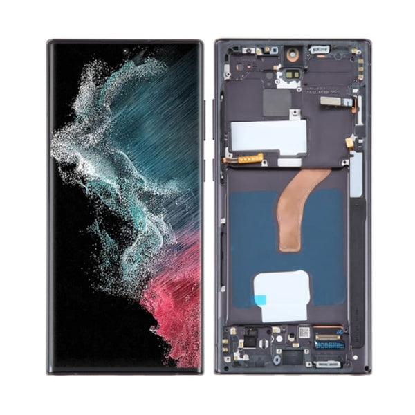 Samsung LCD Screen - Fits Galaxy S22 ULTRA 5G With Frame - PART ONLY - Oppo