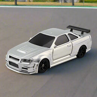 4301G 1:43 Scale RC 4WD Gyro Assist Drift Car LED Lights Drift and Race Tyres - Nissan GTR - Noco