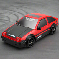 SC24 RC 4WD Drift Car Dual Motor 1:24 Scale LED Lights Drift and Race Tyres - Red - A01 - JJRC