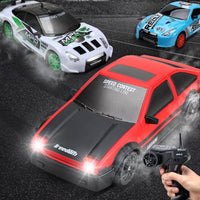 SC24 RC 4WD Drift Car Dual Motor 1:24 Scale LED Lights Drift and Race Tyres - JJRC