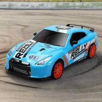 SC24 RC 4WD Drift Car Dual Motor 1:24 Scale LED Lights Drift and Race Tyres - Blue - A08 - JJRC