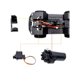 RC Part A9791 Transmission Assembly + Servo Full Set C8801 / C8809 - JJRC