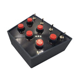 RaceCraftsNZ RCLITE - Compact Sim Racing Button Box 10 Buttons - Black - RaceCrafts