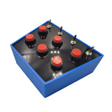 RaceCraftsNZ RCLITE - Compact Sim Racing Button Box 10 Buttons - Blue - RaceCrafts
