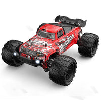 Enoze Dual Motor Bigfoot RC Truck LEDs Max 40km/h Proportional Control RTR - Red Subzero - NOCO