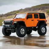 JJRC RC C8801 4WD Rock Crawler Throttle Limits LED Lights Metal Gear Servo - Orange - JJRC