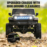 JJRC RC C8801 PRO Warrior 4WD Rock Crawler Throttle Limits LED Lights Upgraded Shocks - JJRC