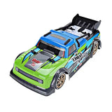 JJRC RC Q123 Drift Sports Truck Up to 17km/h Front and Rear LEDs 370 Motor Simulated Exhaust Smoke - Green - JJRC