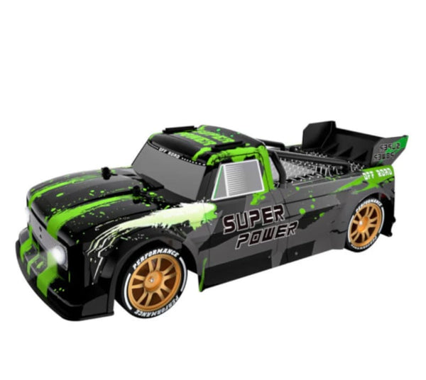 JJRC RC Q123 Drift Sports Truck Up to 17km/h Front and Rear LEDs 370 Motor Simulated Exhaust Smoke - JJRC