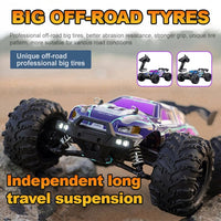 JJRC RC Q132A 4WD Monster Buggy Up to 38km/h 390 Brushless Motor Metal parts LED Lights - JJRC