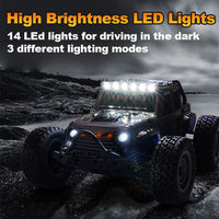 JJRC RC Q132C 4WD Off Roader Up to 38km/h 390 Brushless Motor Metal parts LED Lights - JJRC