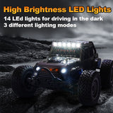 JJRC RC Q132C 4WD Off Roader Up to 38km/h 390 Brushless Motor Metal parts LED Lights - JJRC