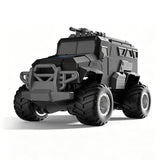 JJRC Q241 4WD Amphibious Remote Control Armored Vehicle RC Army Truck - Black - JJRC