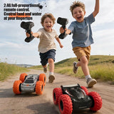 JJRC Q242 Amphibious Dual-Sided Off-Road Stunt Remote Control Car - Orange - JJRC