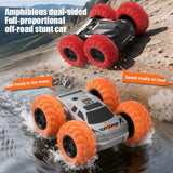 JJRC Q242 Amphibious Dual-Sided Off-Road Stunt Remote Control Car - Orange - JJRC