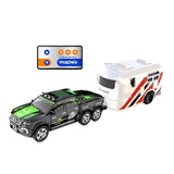 1:64 Mini Alloy RC Car with Lights | Metal Alloy | Trailer - Discovery Black - Noco
