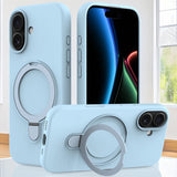 iPhone 17 Silicone MagSafe Rear Cover With Ring Stand - Sky Blue - RedPepper
