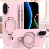 iPhone 17 Silicone MagSafe Rear Cover With Ring Stand - Pink - RedPepper